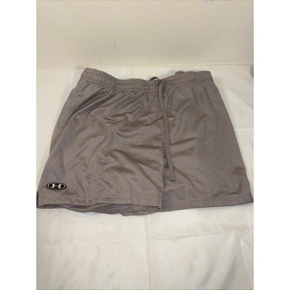 Under Armour Mens Size 2XL Icon Mesh Loose Fit Shorts Gray NEW